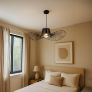 Elias Pendant Chandelier, 1x E27, Diameter 50cm, Black
