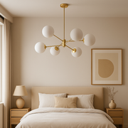 Matteo Chandelier, 6x G9, Gold