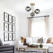 Giovanni Chandelier, 3x G9, Gold, Dark Grey Shade