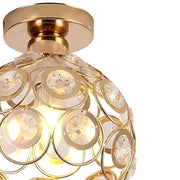 Rossi Crystal Chandelier, 1*E27, Metal, Gold