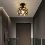 Rossi Crystal Chandelier, 1*E27, Metal, Gold