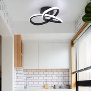 VERTEX Infinitum LED Chandelier, 42W, 2 Circles, Cold/Warm/Neutral Light, Black