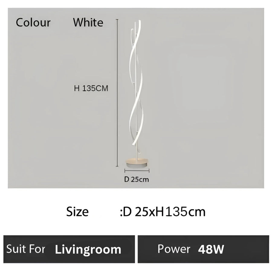 Upsilon LED lamp, 48W, Cold/Warm/Neutral light, Metal and Acrylic, White