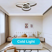 LED chandelier with remote control ecaterina 59W, braided cold/hot/black neutral black