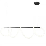 LED Chandelier with Remote Control Divino, 24W, Dimmable, 4000K, Black