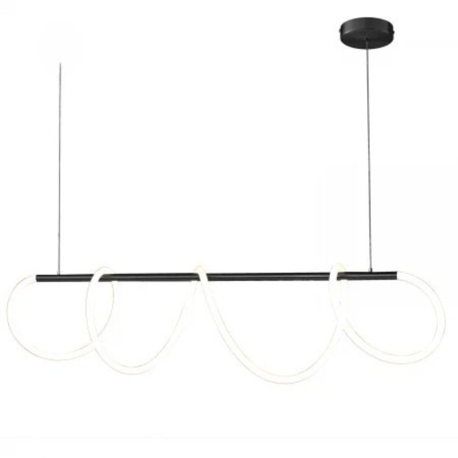 LED Chandelier with Remote Control Divino, 24W, Dimmable, 4000K, Black