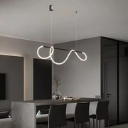 LED Chandelier with Remote Control Divino, 24W, Dimmable, 4000K, Black