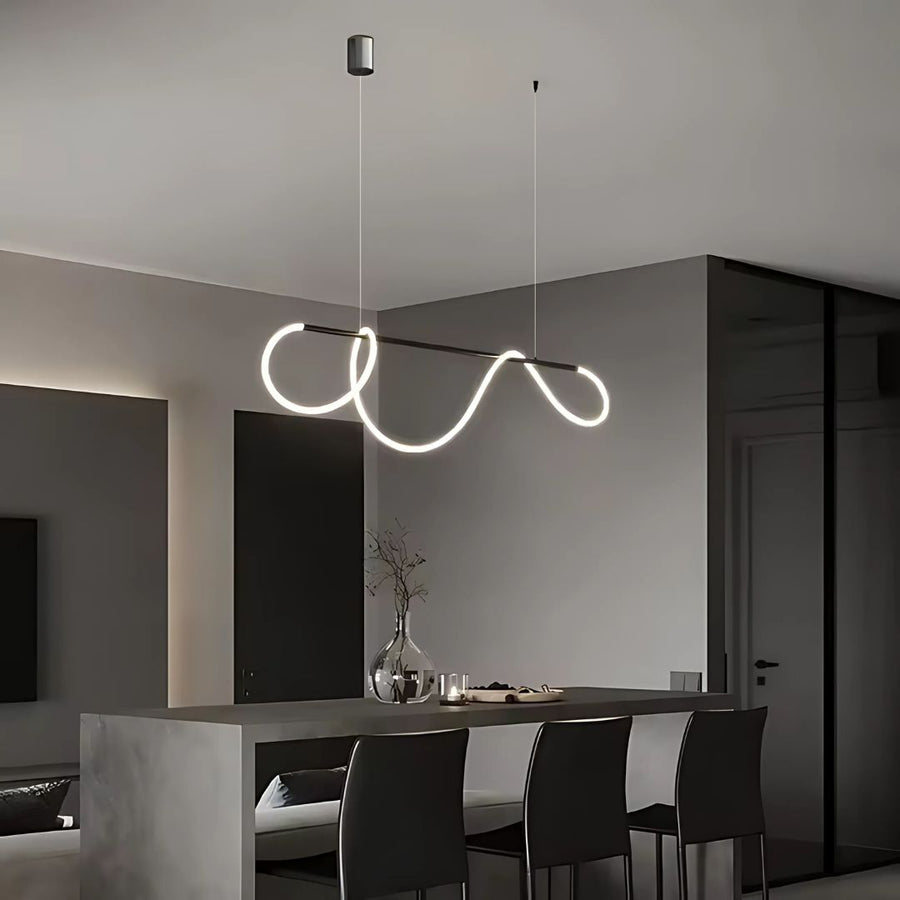 LED Chandelier with Remote Control Divino, 24W, Dimmable, 4000K, Black