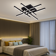 LED Chandelier with Remote Control Kemu 224 W Dimmable Black