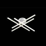 GIO Remote Control LED Chandelier, 54W, 4 Elements, Cold/Cool/Neutral Light, Dimmable, White