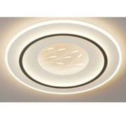 LED chandelier with remote control line eleganza, 125W, 2 circles, cold/hot/neutral light, unstable, black