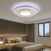 LED chandelier with Miralux Krysola remote control, 96W, cold/hot/RGB light, black, black