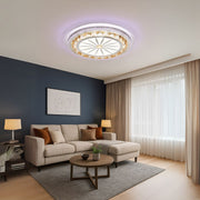 LED chandelier with Miralux remote control, 96W, cold/hot/RGB light, unstable, black