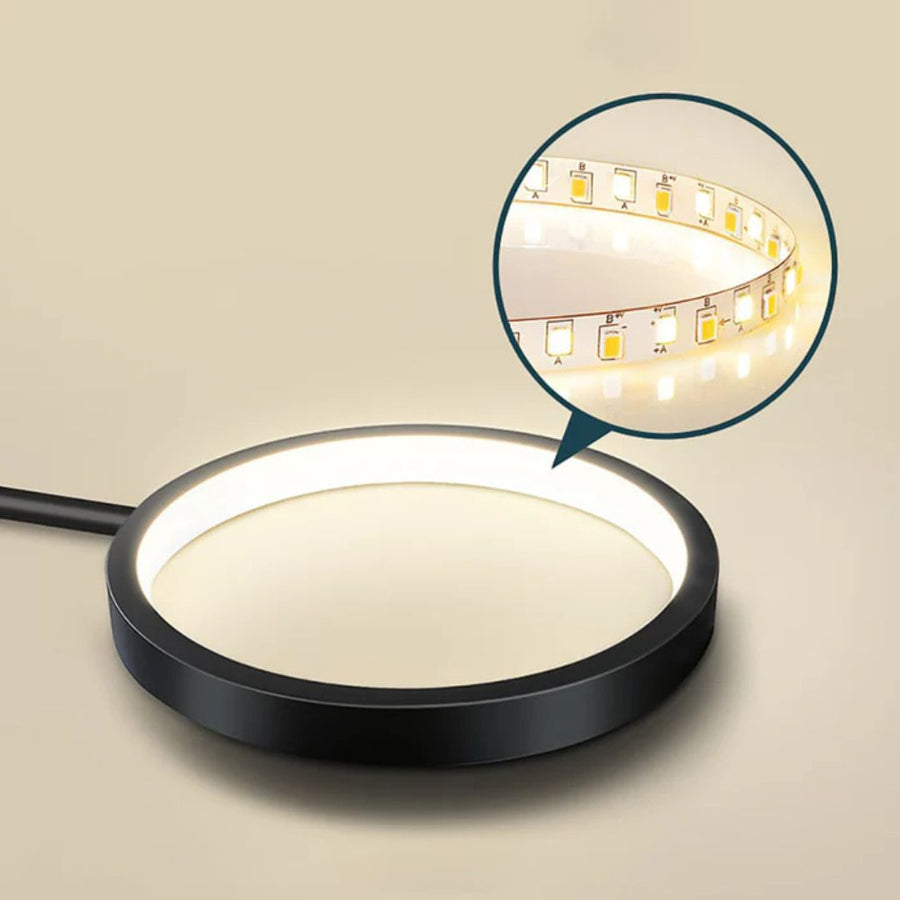 LED Chandelier with Remote Control MARIA, 63W, 8 Elements, Warm/Cold/Neutral Light, Dimmable, Black/Gold