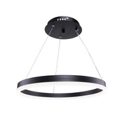 Casiana LED Chandelier with Remote Control, 50 W, Black, Dimmable