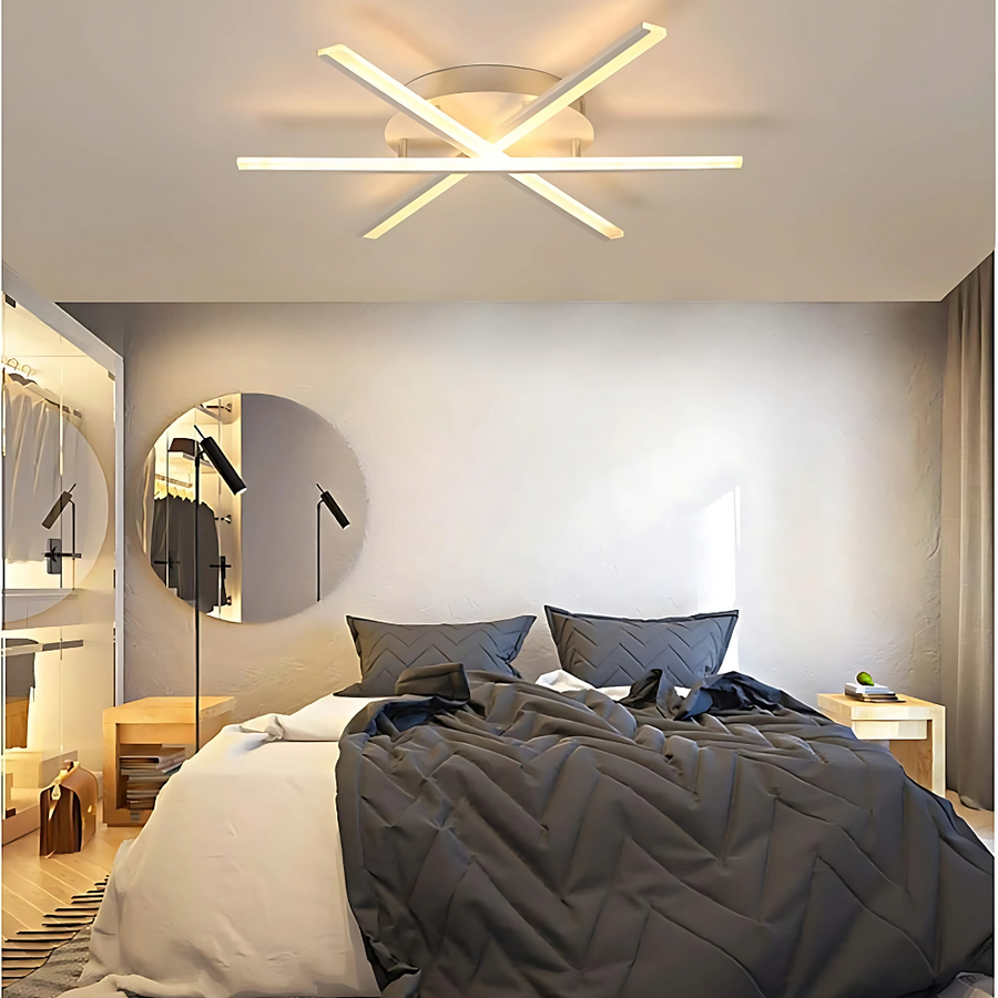 LED chandelier with ZOE remote control, 40W, Cold/Warm/Neutral light, Dimmable, White