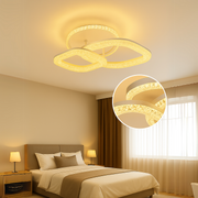 Asgard LED Chandelier Remote Control, Dimmable, White, Crystals