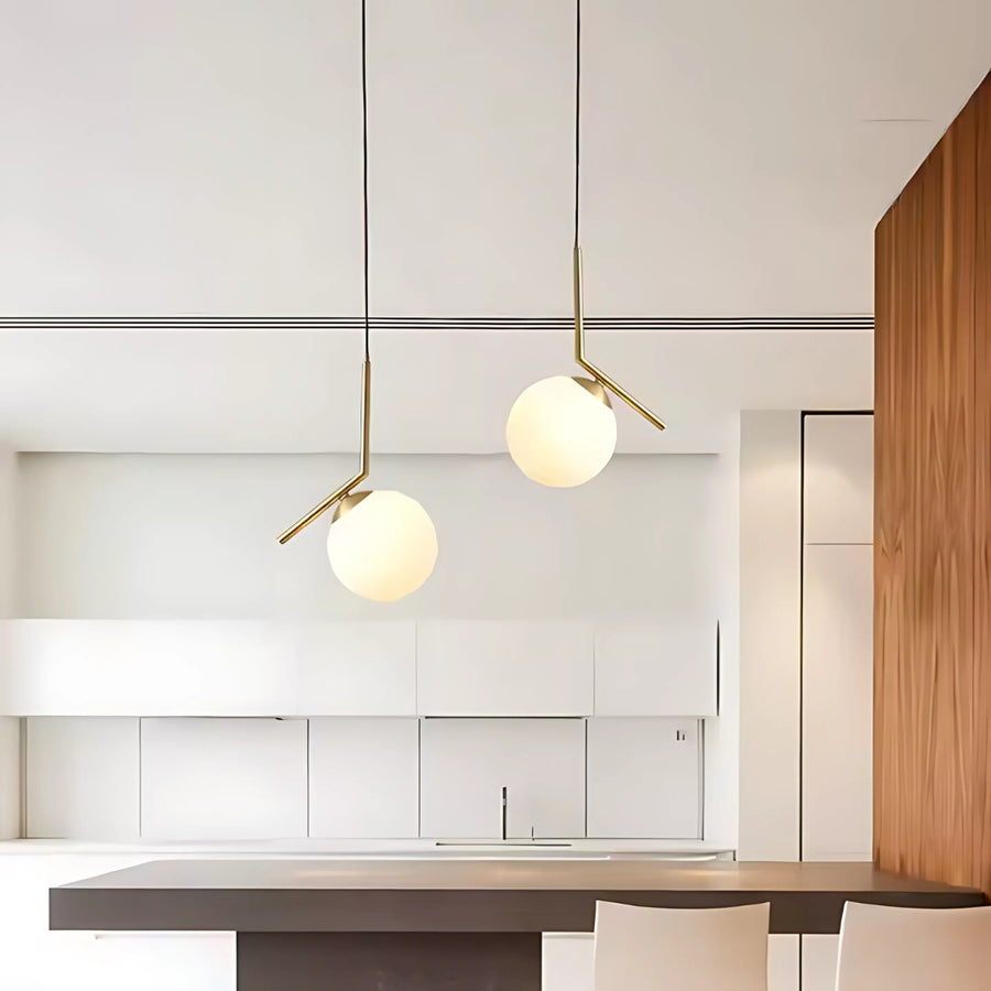 LOFT Haven Chandelier, 1x E27, Golden White, Metal, Adjustable Height, Modern