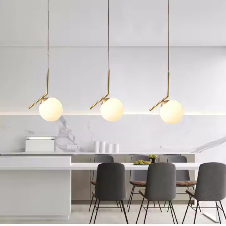 LOFT Haven Chandelier, 1x E27, Golden White, Metal, Adjustable Height, Modern