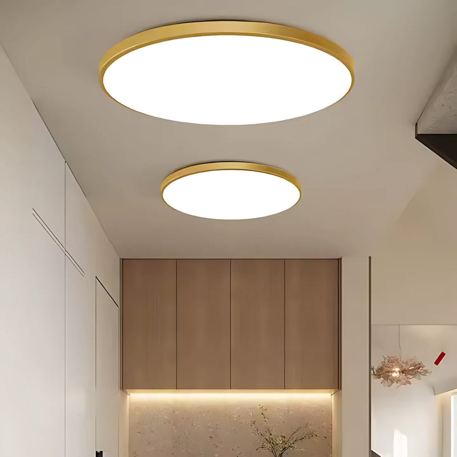 SOLIS LED Ceiling Light 37cm 32W Neutral Light Gold
