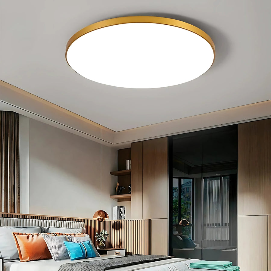 SOLIS LED Ceiling Light 37cm 32W Neutral Light Gold