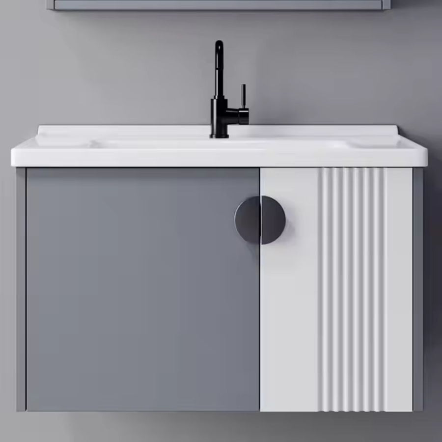 MYKONOS Bathroom Furniture Set, 60x40cm, 2 Pieces, Gray and White