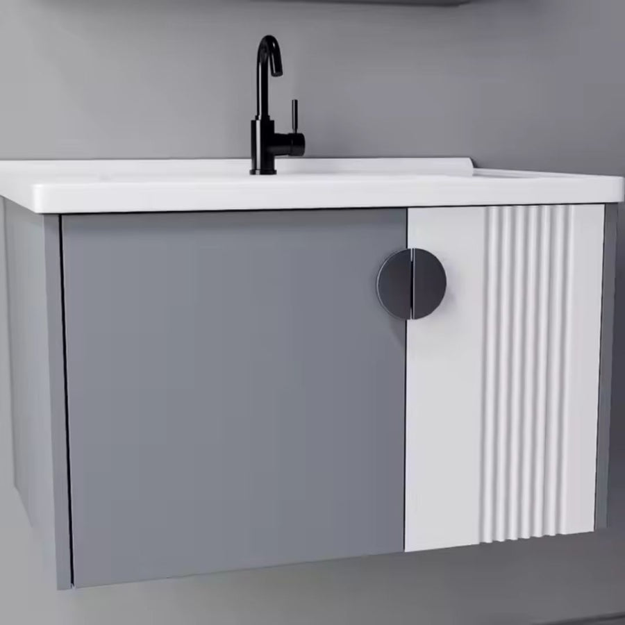 MYKONOS Bathroom Furniture Set, 60x40cm, 2 Pieces, Gray and White