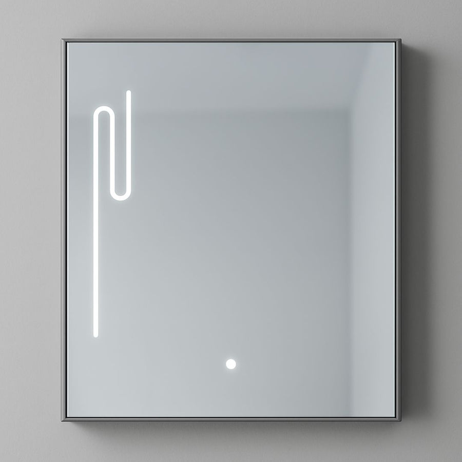 MYKONOS Bathroom Furniture Set, 60x40cm, 2 Pieces, Gray and White