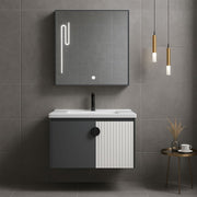 Bathroom Furniture Set 60x40cm 3 Pieces Grey White