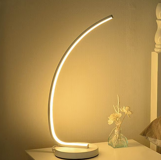 LED Veioza Nemesis, 10W, Cold/Warm/Neutral Light, Metal and Acrylic, White