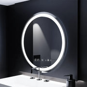 LED Round Mirror, 70cm, Celeste MotionGlow Marcello, Demister System, Clock & Thermometer, Dimmable