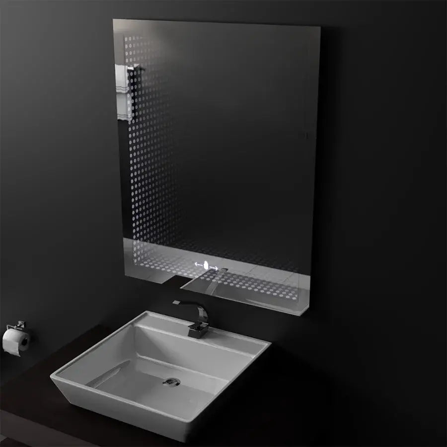 Rectangular LED mirror, 60x80cm, Morrin MotionGlow Marcello sensor, 3D effect