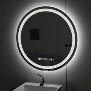 LED Round Mirror, 80cm, Celeste MotionGlow Marcello, Demister System, Clock & Thermometer, Dimmable