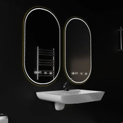 Oval LED mirror, 50x80cm, Roven Marcello MotionGlow sensor, De-fogging system, Clock & Thermometer, Dimable