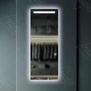 Rectangular LED mirror, 60x150cm, Marcello Touch Dressing Couture
