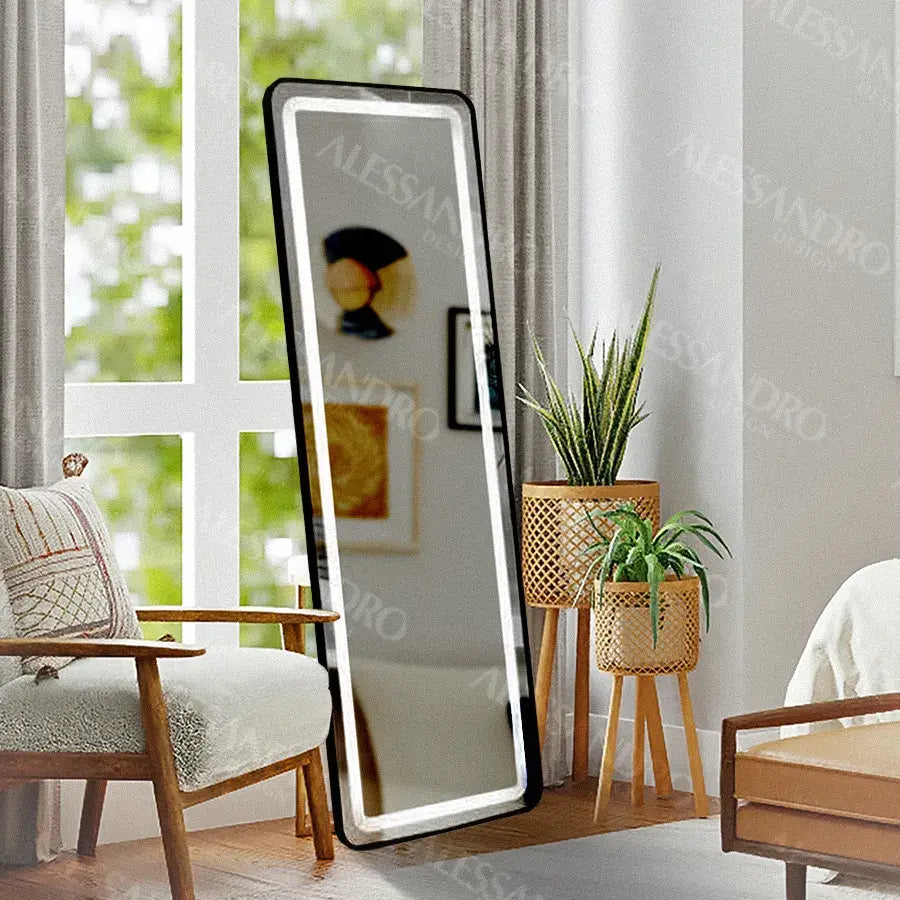 Rectangular LED mirror, 45x140cm, Marcello Touch, Dressing Couture