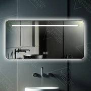 Rectangular LED mirror, 110x65cm, Touch Estassia Marcello, Demister system, Dimable