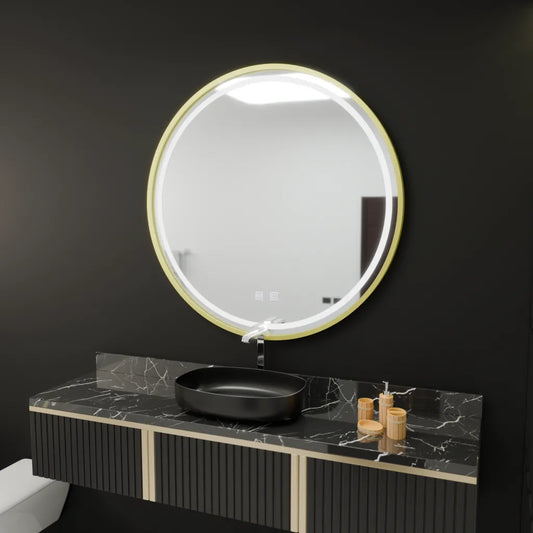 Round LED mirror, 70cm, Glanz Touch, Demister System, Dimmable