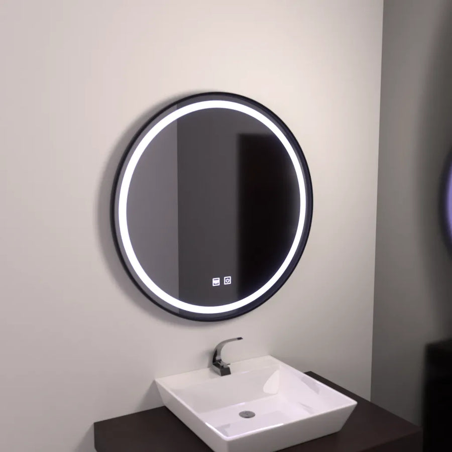 LED Round Mirror 60cm, Lucea Touch, Demister System, Dimmable