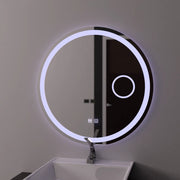 LED Round Mirror 60cm, Luxor Touch, Demister System, Dimmable