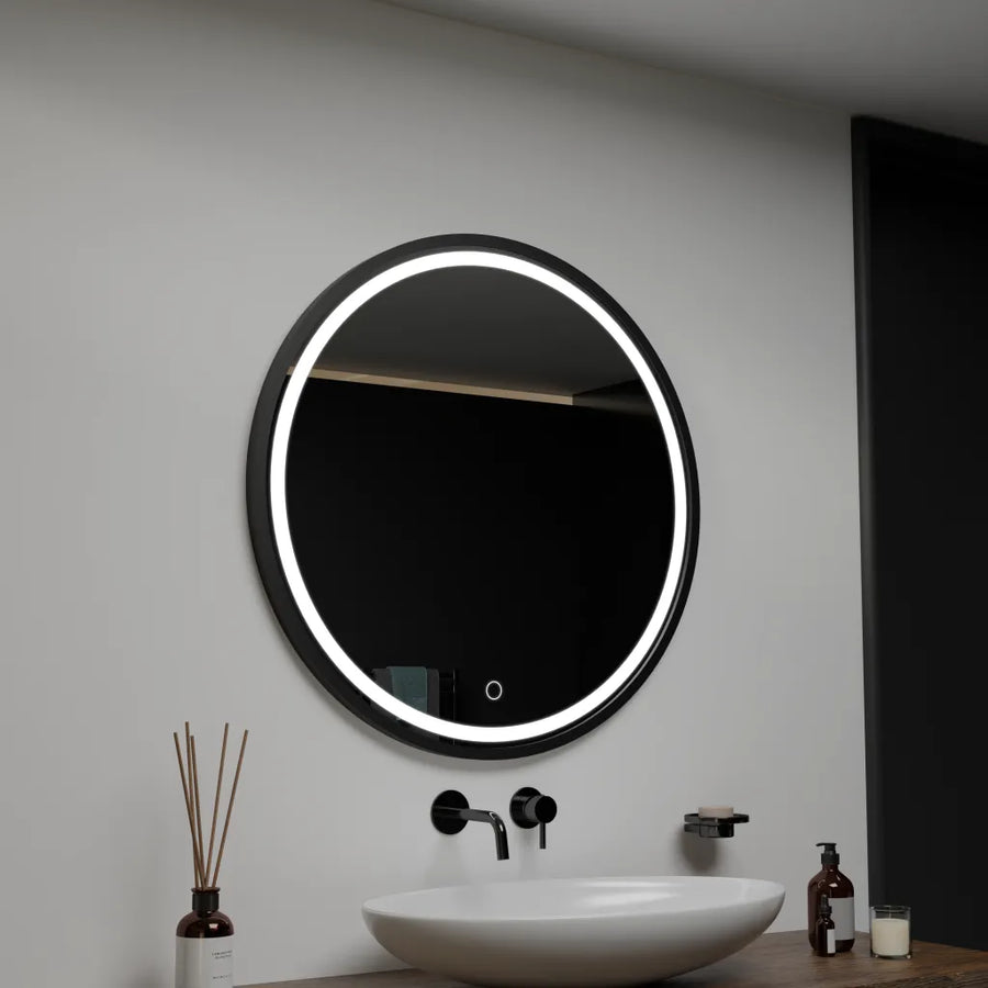Round LED mirror, 60cm, Nerina Basic Touch