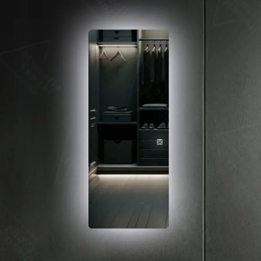 Rectangular LED mirror 60x150cm Marcello Touch Dressing Quarzo