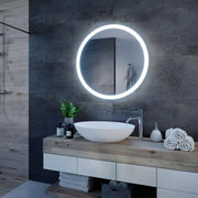 Round LED mirror, 50cm, Noxia Touch, Demister System, Dimmable