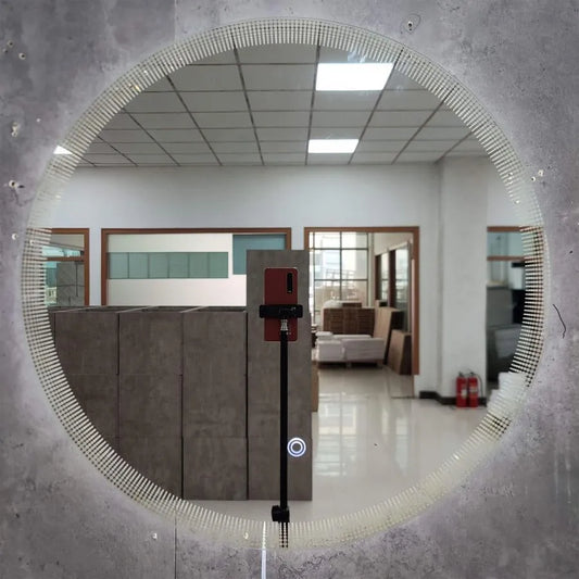 LED Round Mirror, 60cm, Lumino Touch, Demister System