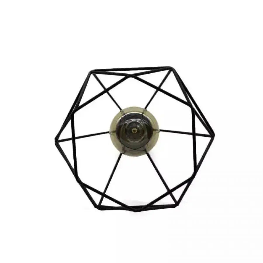 Diamond Shape Chandelier, STRUKTUR, 3xE27, Black, Metal