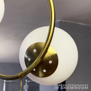 LOFT Atelier Chandelier, 2x E27, White Gold, Metal, Adjustable Height