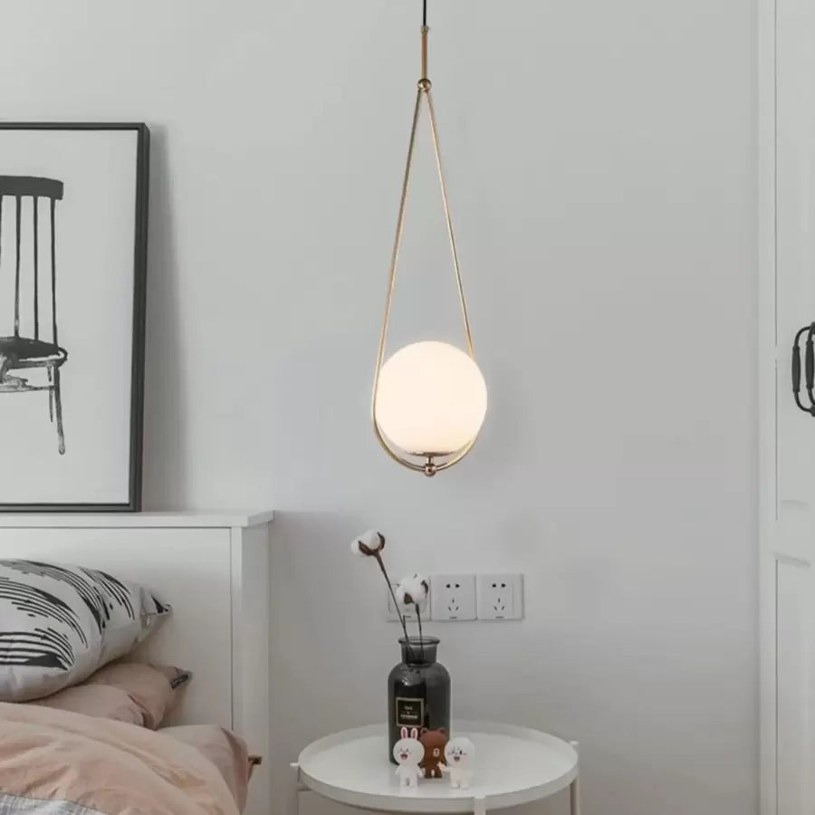 LOFT Haven Chandelier, 1x E27, White Gold, Metal, Adjustable Height