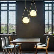 LOFT Haven Chandelier, 1x E27, White Gold, Metal, Adjustable Height