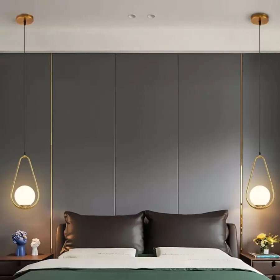 LOFT Haven Chandelier, 1x E27, White Gold, Metal, Adjustable Height