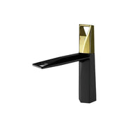 Basin Faucet, Sanitary Brass, Black with Gold, 10107H/G